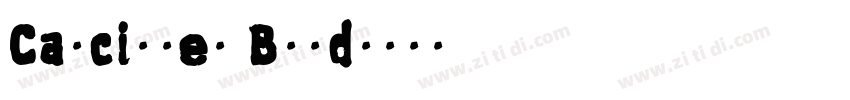Canciller Bold字体转换